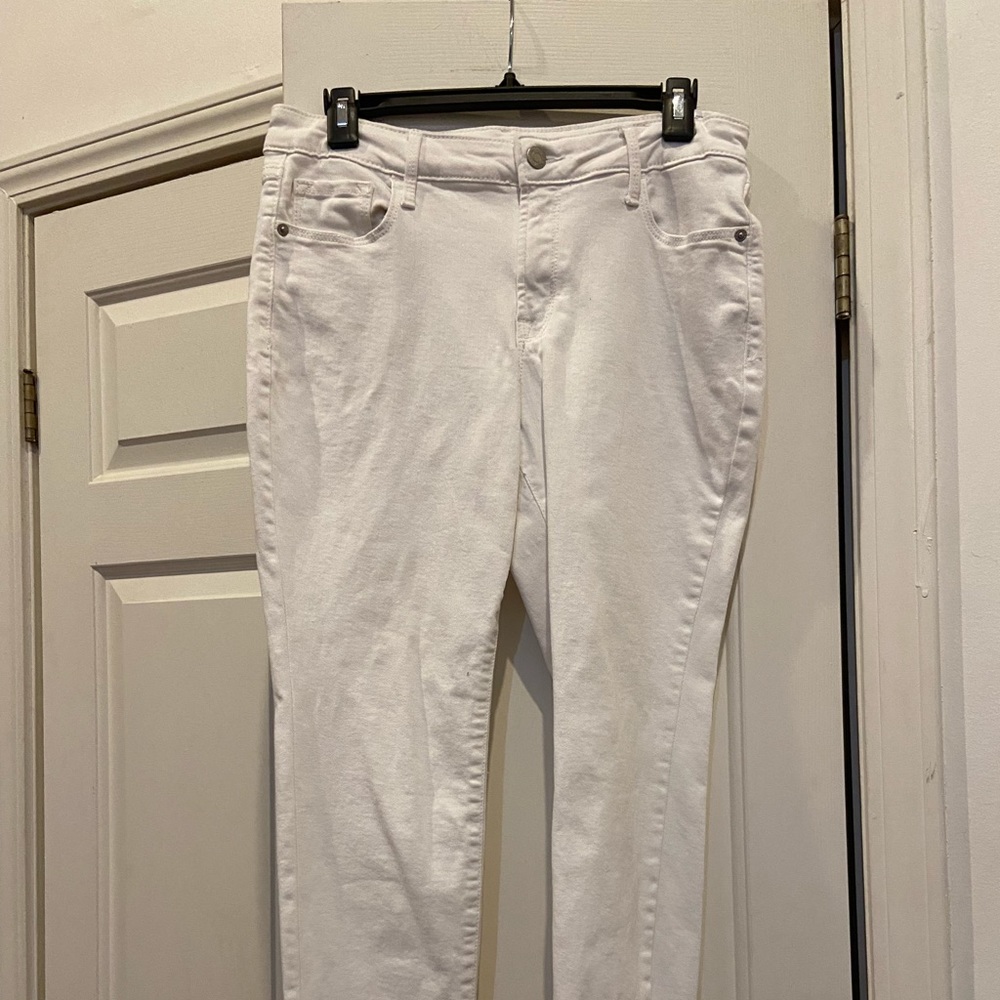 Old Navy skinny rockstar white jeans